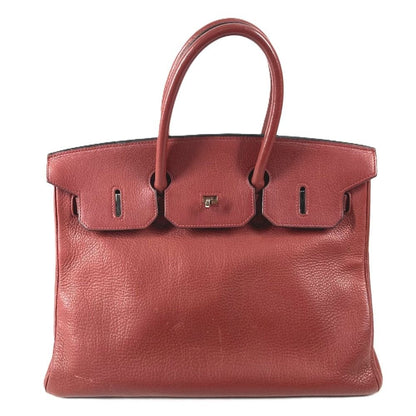 Hermes Handbag Birkin 35 Ardennes Rouge Ash Estimated Wine Red