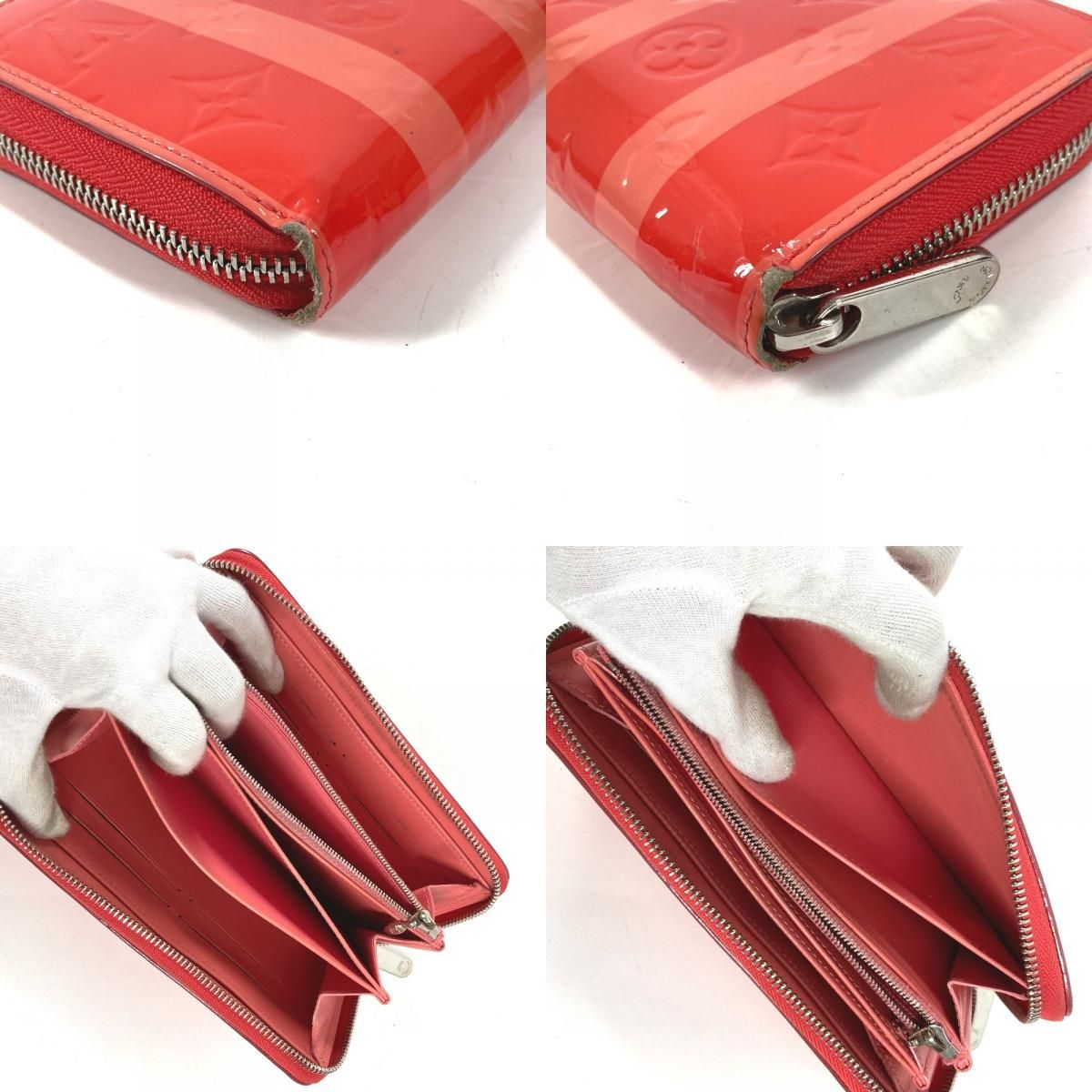 Louis Vuitton Wallet Zippy Monogram Vernis Canvas Popi Petal Pink — view 7