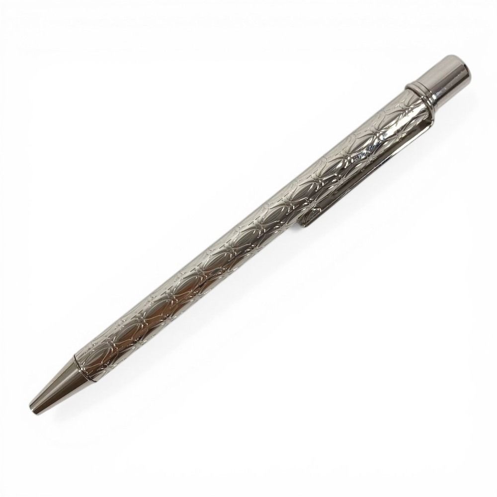 Cartier Ballpoint Pen Logo 2C C de Cartier Metal Silver