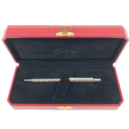 Cartier Ballpoint Pen Logo 2C C de Cartier Metal Silver — view 2