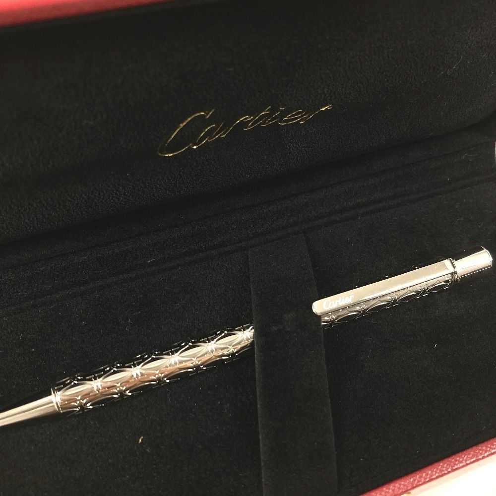 Cartier Ballpoint Pen Logo 2C C de Cartier Metal Silver — view 3