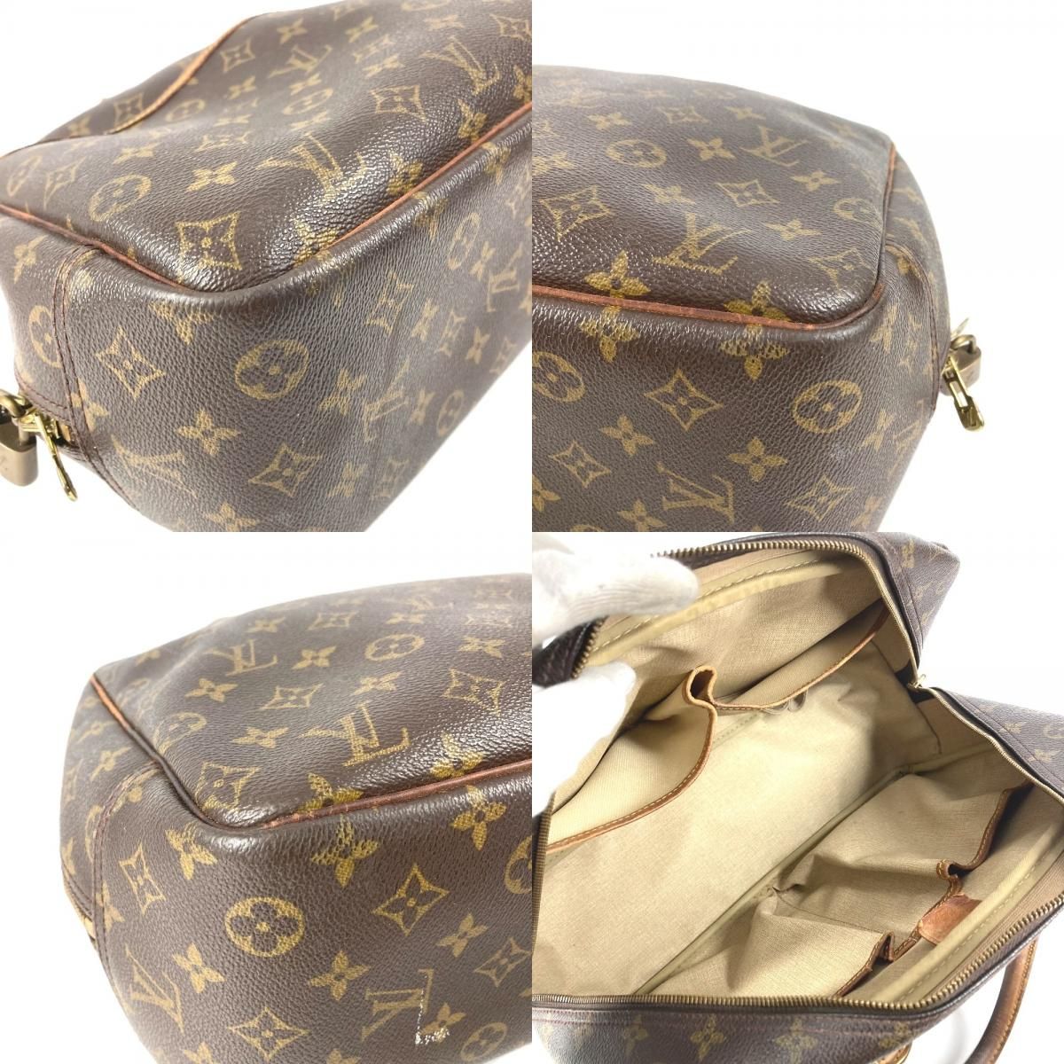 Louis Vuitton Handbag Deauville Monogram Canvas Brown — view 7