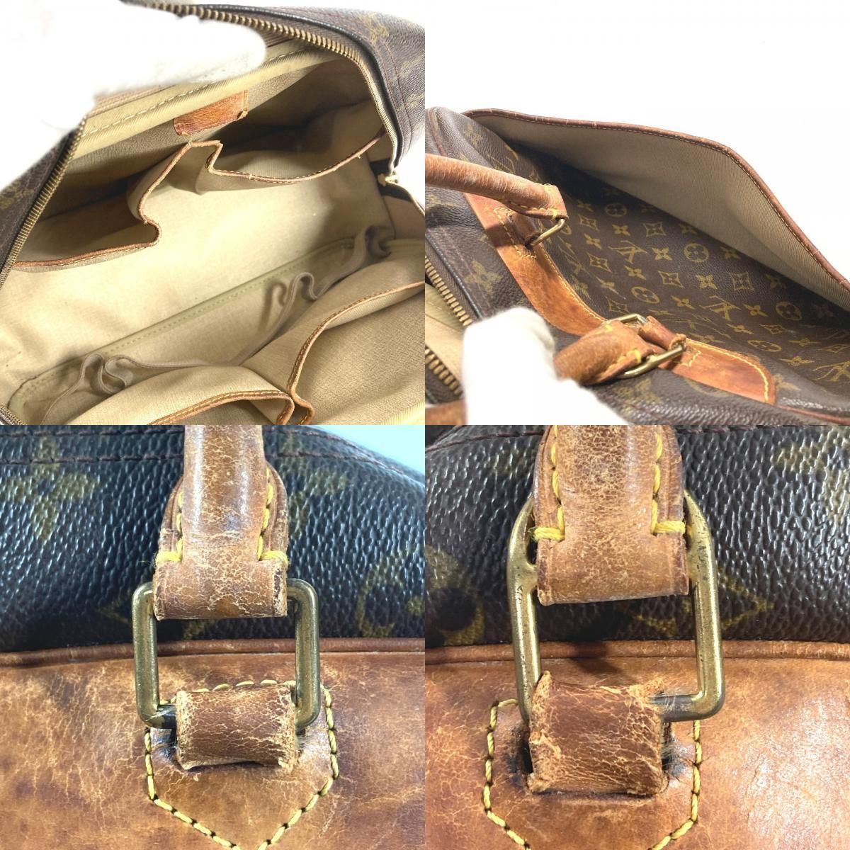 Louis Vuitton Handbag Deauville Monogram Canvas Brown — view 8