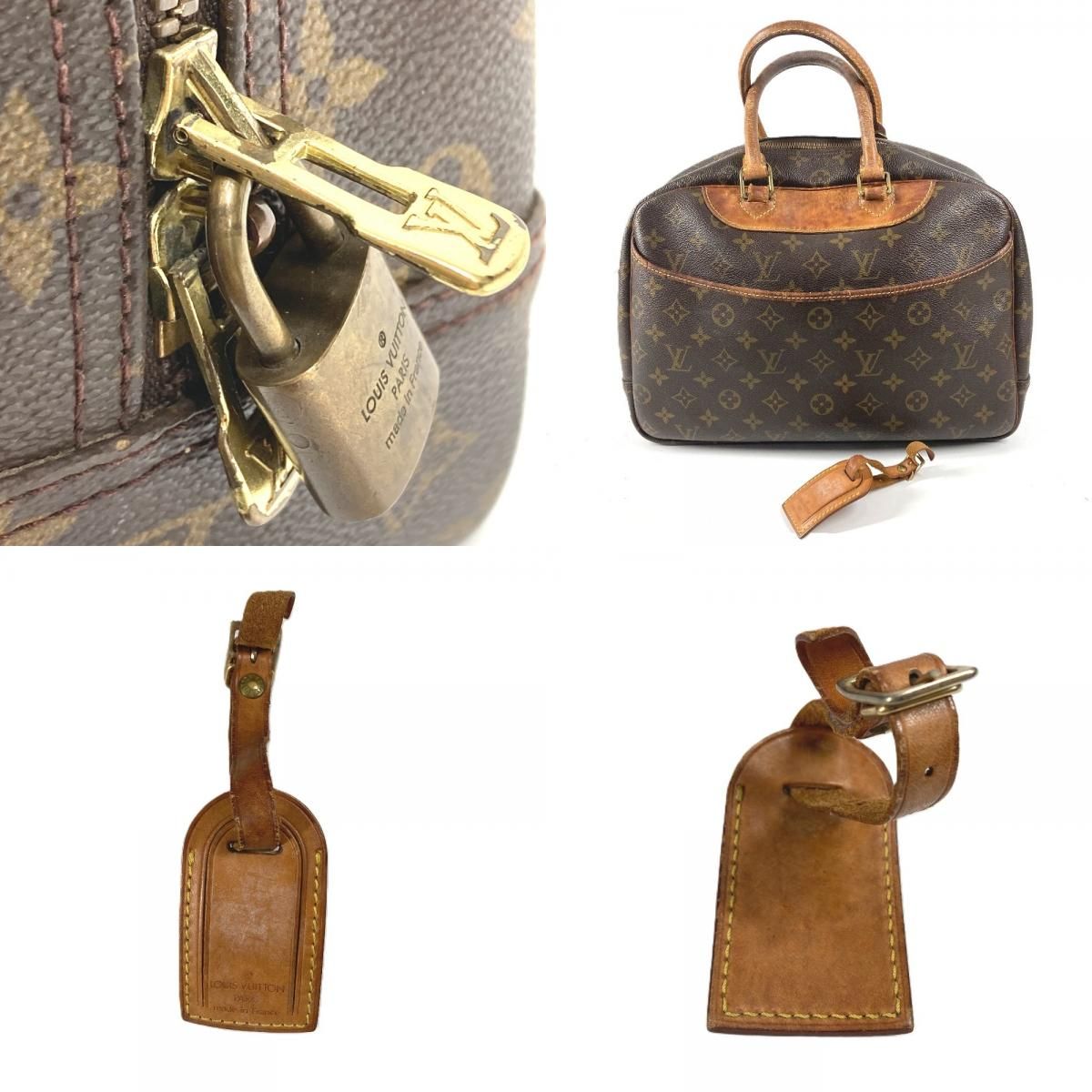 Louis Vuitton Handbag Deauville Monogram Canvas Brown — view 9