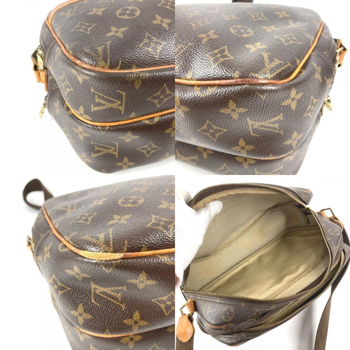 Louis Vuitton Shoulder Bag Reporter PM Monogram Canvas Brown — view 7