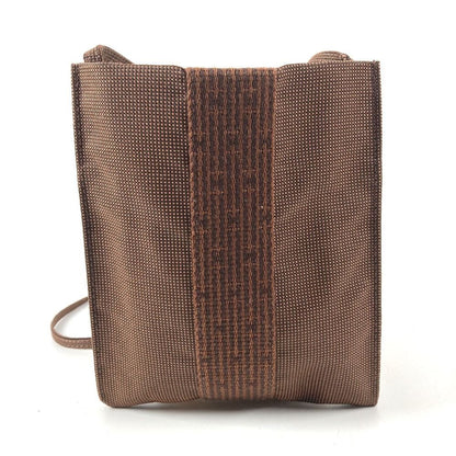 Hermes Shoulder Bag Pochette Canvas Brown — view 2