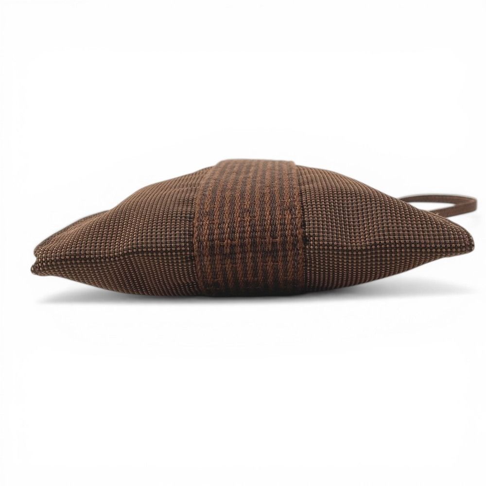 Hermes Shoulder Bag Pochette Canvas Brown — view 5
