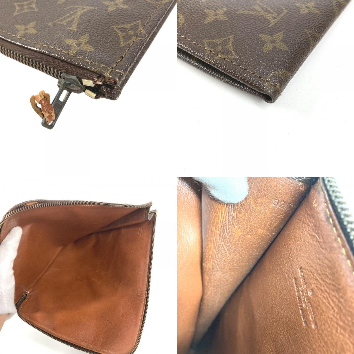 Louis Vuitton Clutch Posh Documan 30 Monogram Canvas Brown — view 7