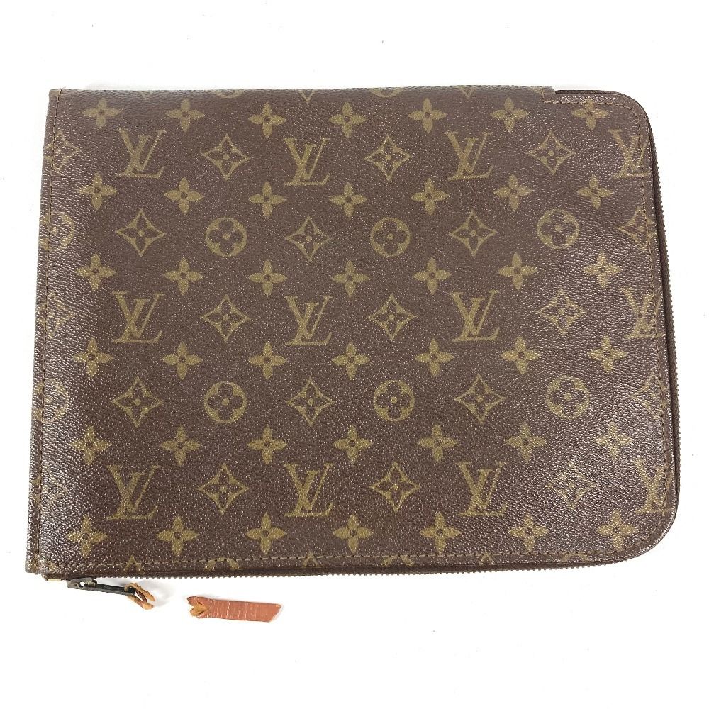 Louis Vuitton Clutch Posh Documan 30 Monogram Canvas Brown — view 2