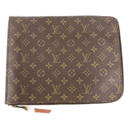 Louis Vuitton Clutch Posh Documan 30 Monogram Canvas Brown — view 2