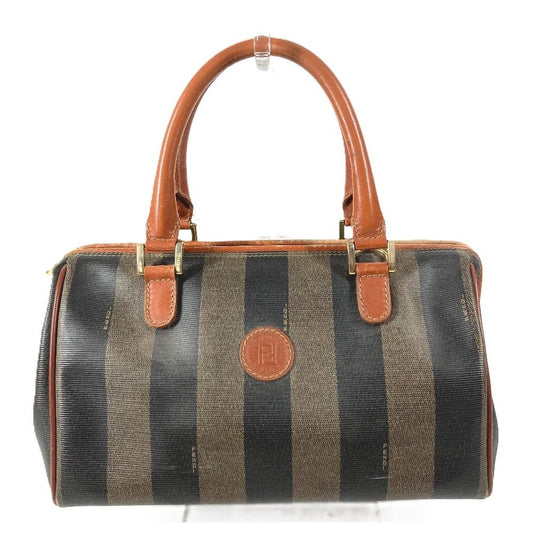 Fendi Handbag Pecan Leather Khaki