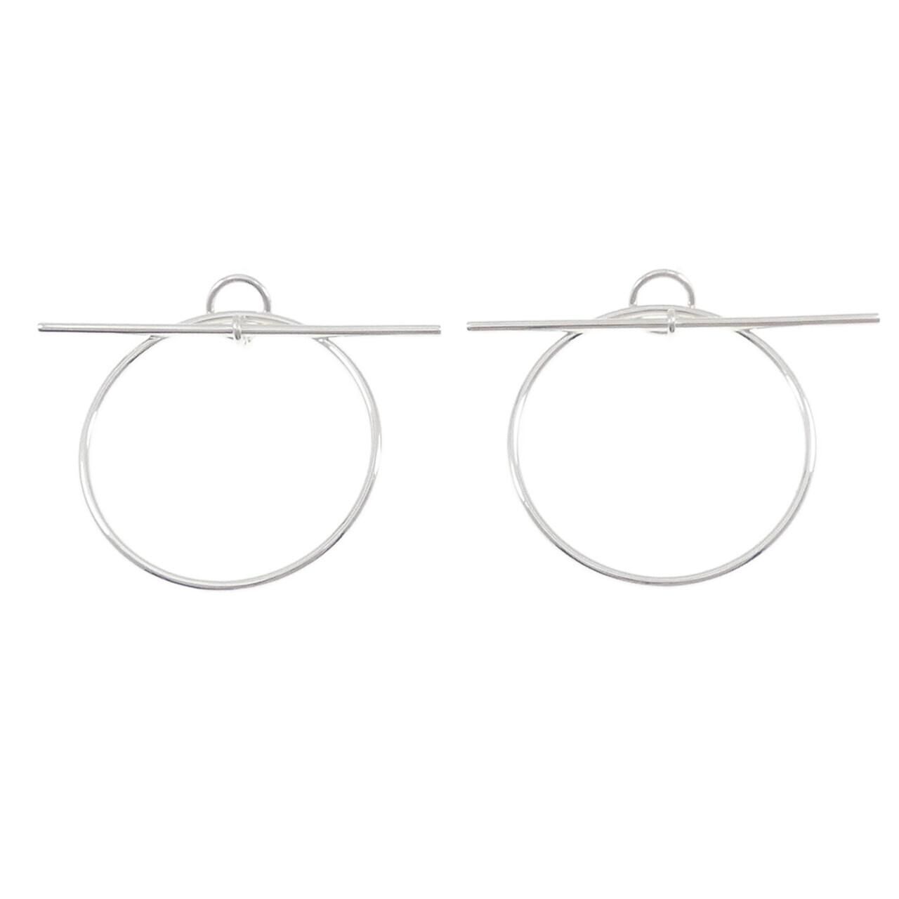Hermes Echappee Earrings Silver