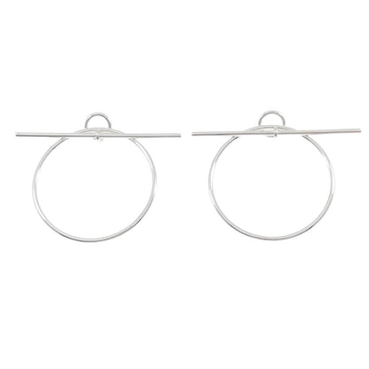 Hermes Echappee Earrings Silver