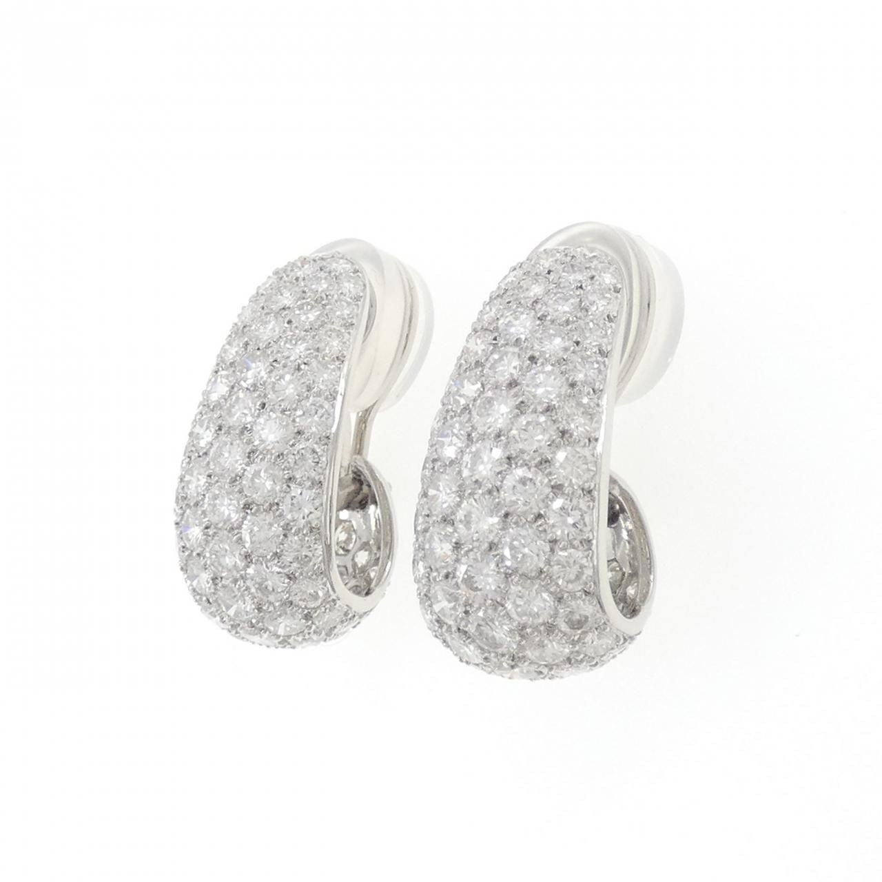 Van Cleef & Arpels Vintage Diamond Earrings — view 2