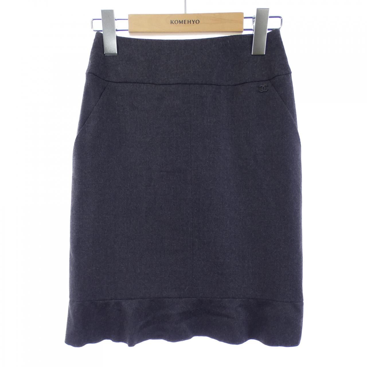 Chanel Vintage Skirt Gray