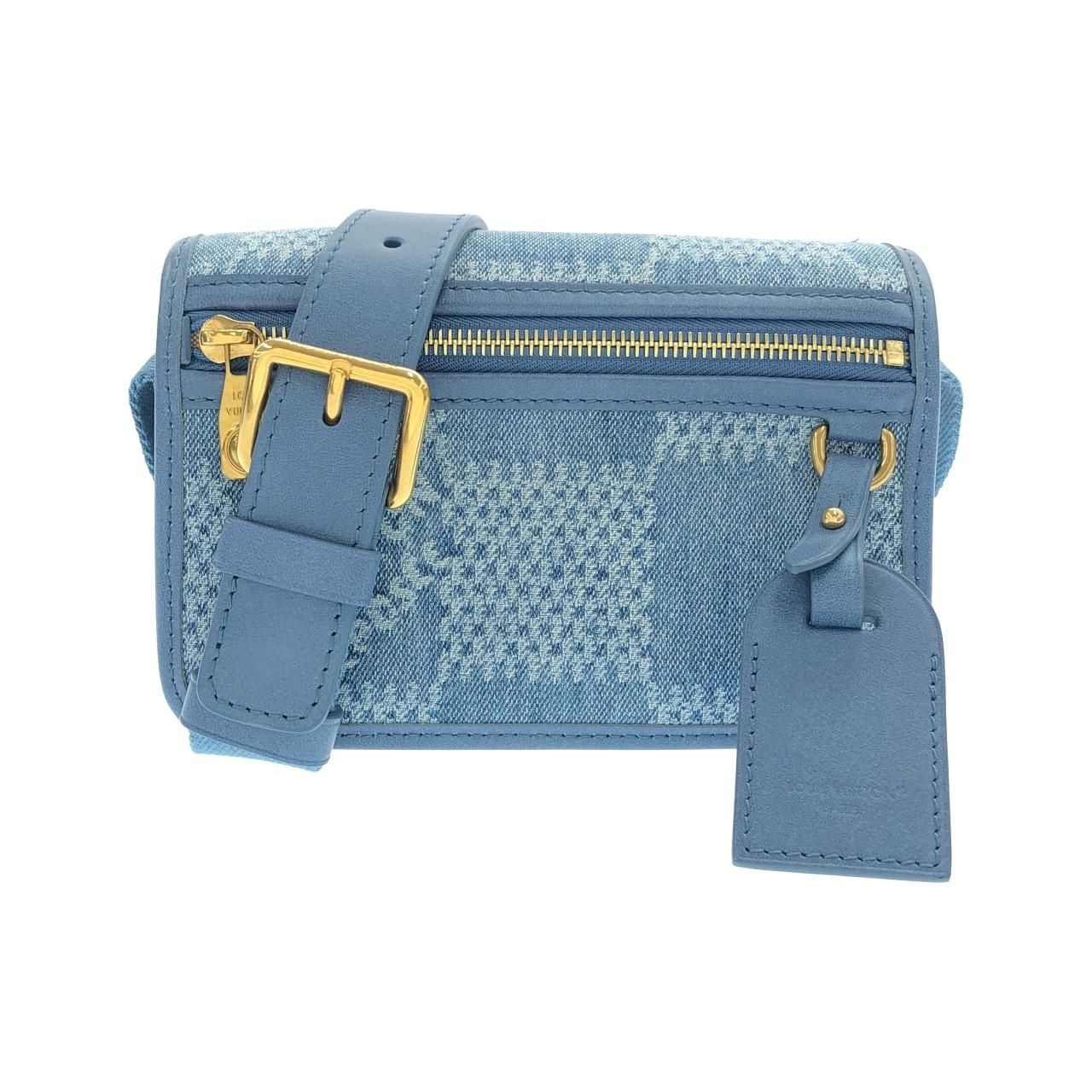 Louis Vuitton Damier Denim Bosphore Wearable Wallet Shoulder Bag