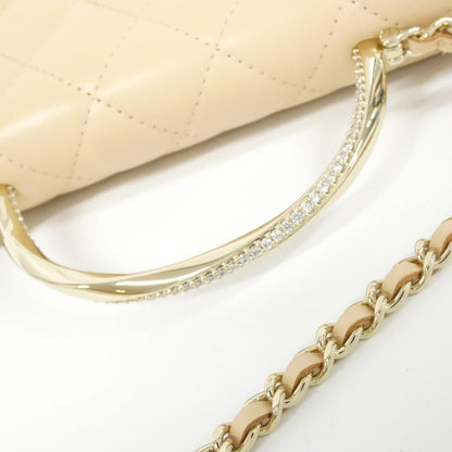Chanel Chain Shoulder Bag Beige — view 5