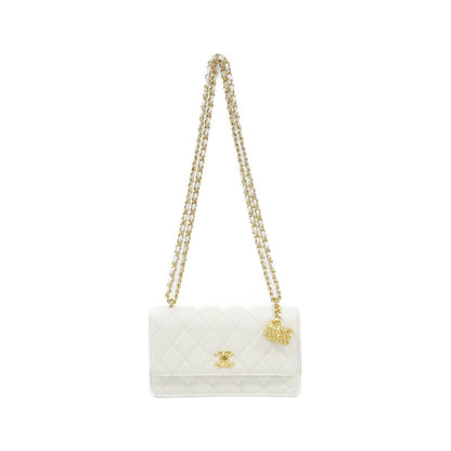 Chanel Chain Clutch White