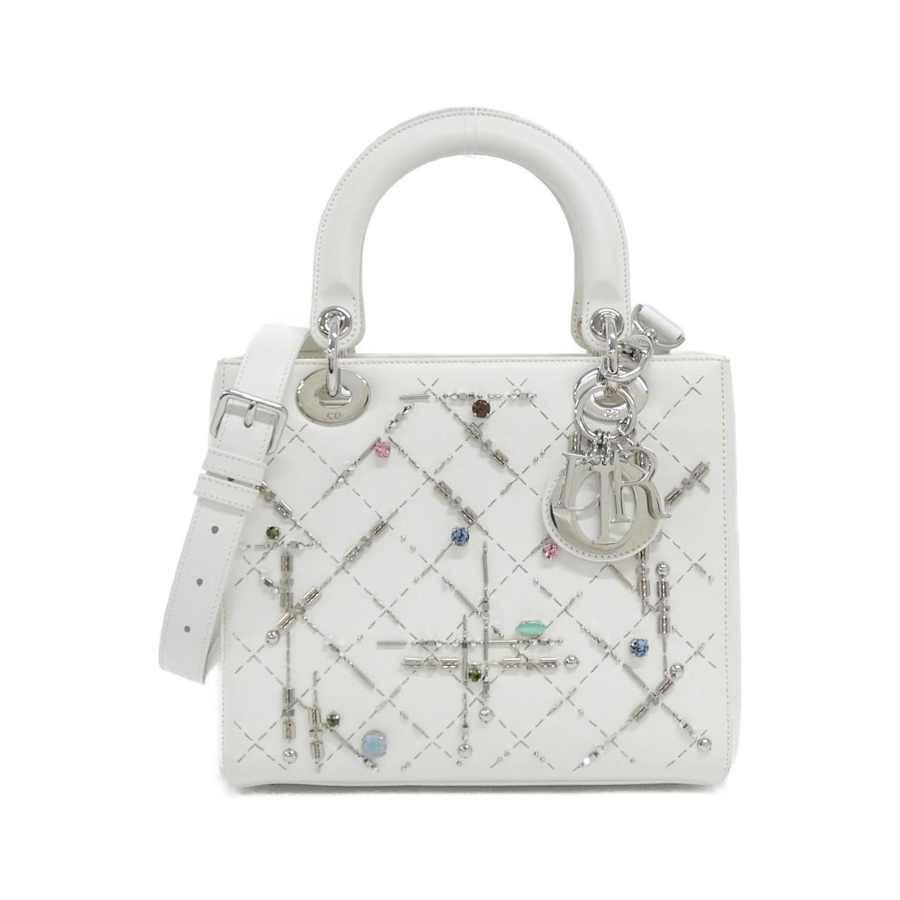 Dior Lady Bag Handbag White