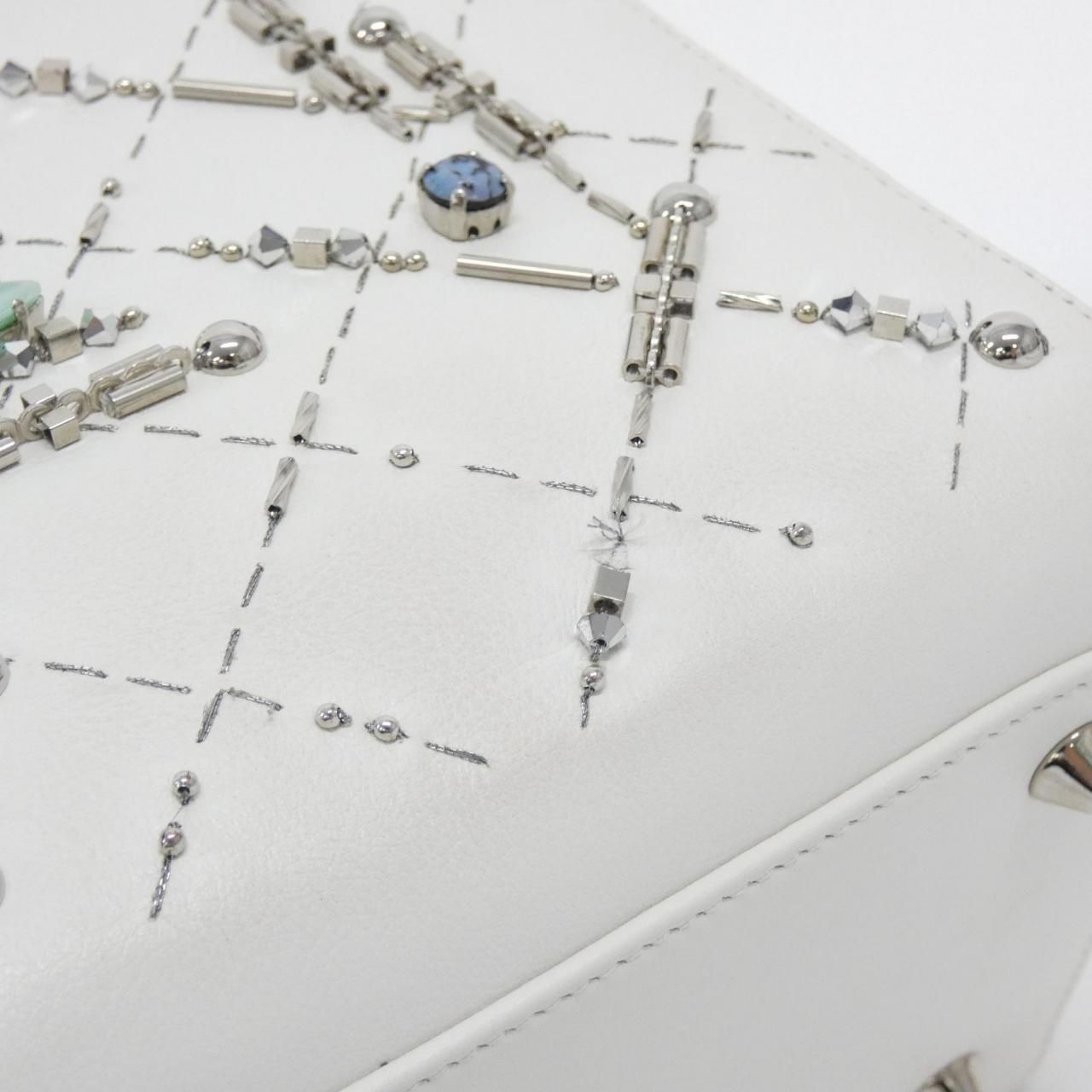 Dior Lady Bag Handbag White — view 4