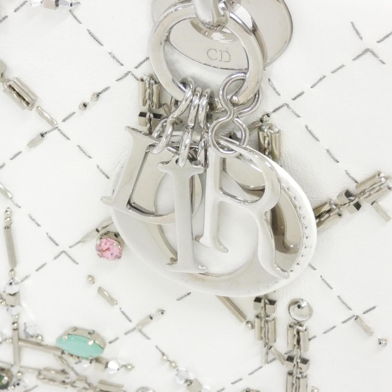 Dior Lady Bag Handbag White — view 7