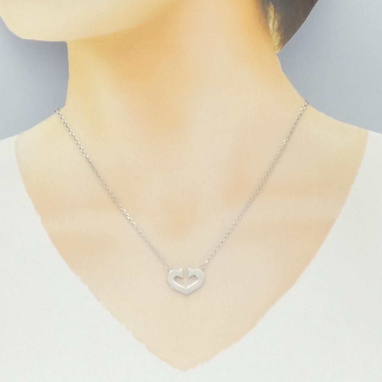 Cartier Chheart Necklace White Gold — view 5