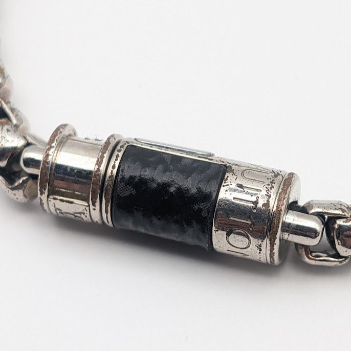 Louis Vuitton Monogram Eclipse Chain Bracelet Silver — view 3