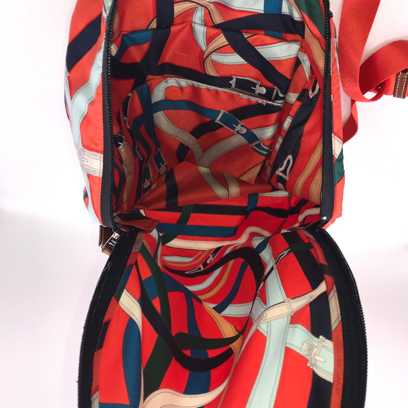 Hermes Air Silk Cavalcade Backpack Orange Price Negotiation Welcome — view 5