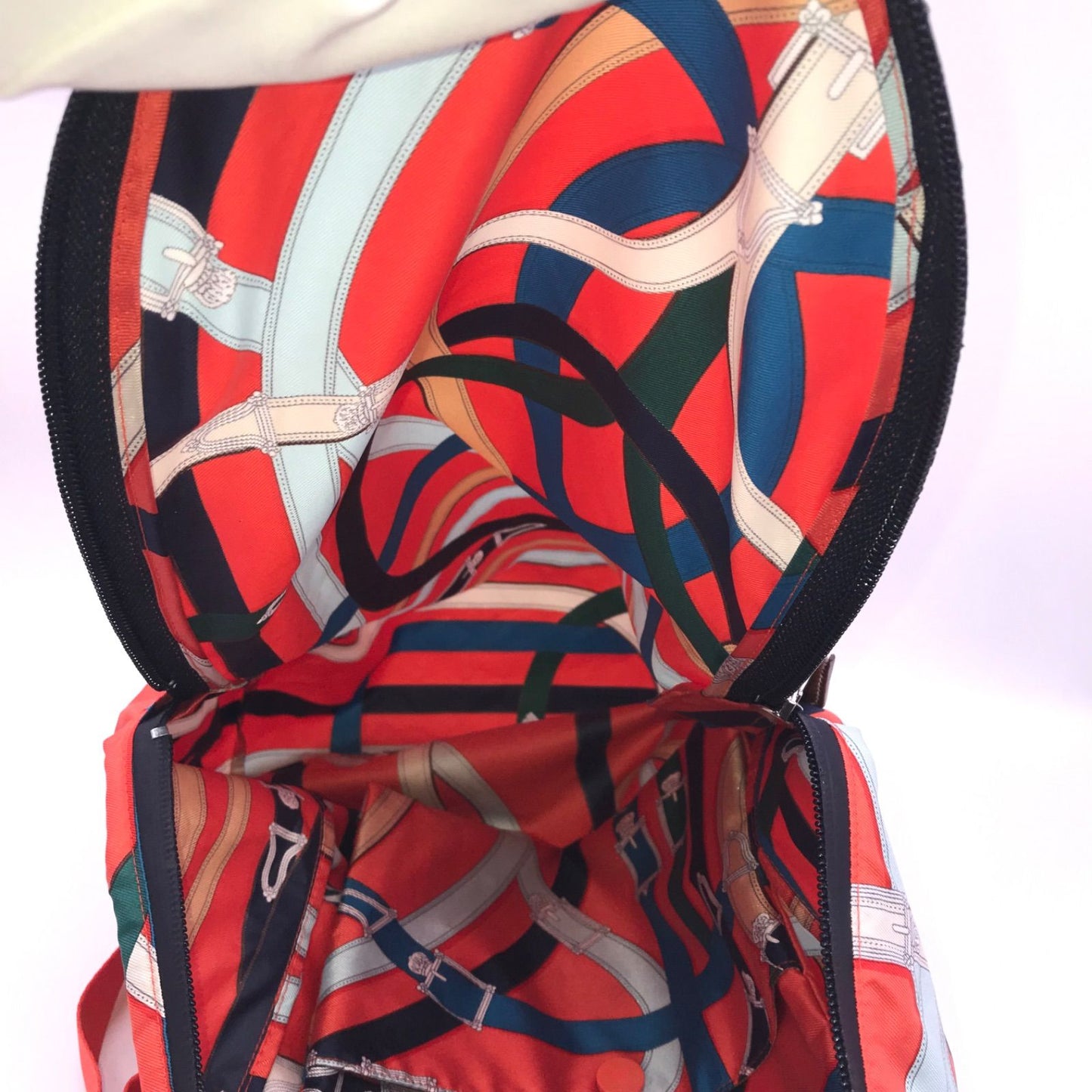 Hermes Air Silk Cavalcade Backpack Orange Price Negotiation Welcome — view 7