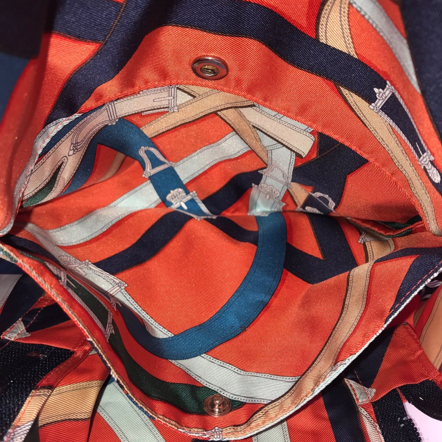 Hermes Air Silk Cavalcade Backpack Orange Price Negotiation Welcome — view 6