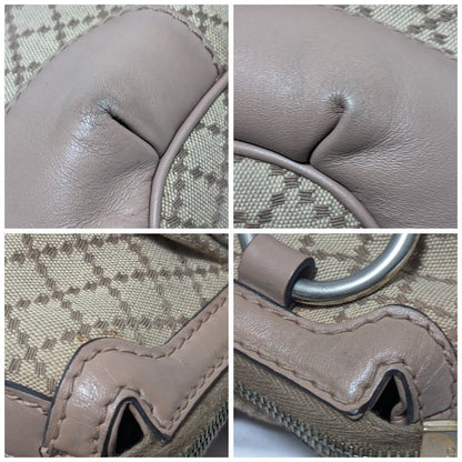 Gucci Exterior Diamante Canvas Ski Handbag — view 7