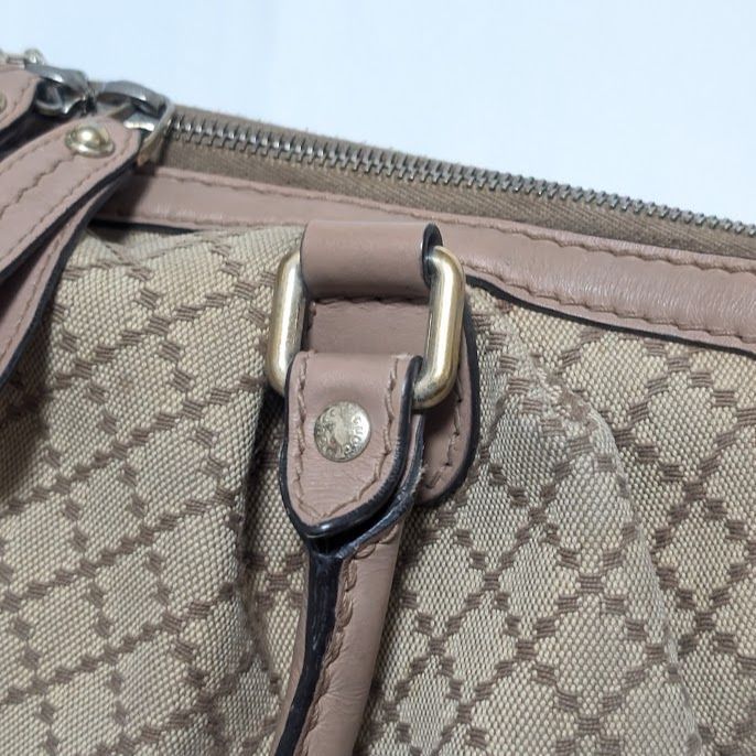 Gucci Exterior Diamante Canvas Ski Handbag — view 6