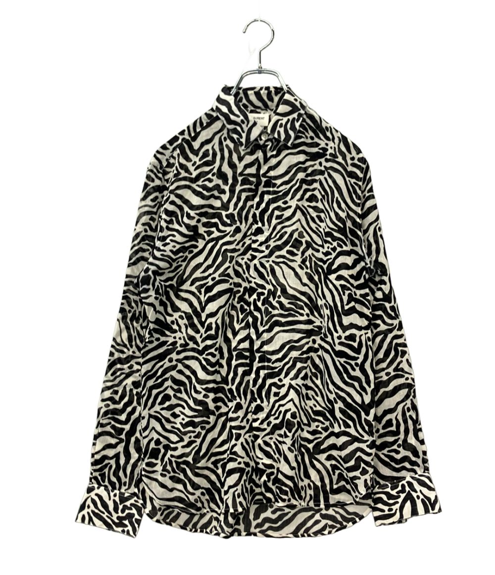 Saint Laurent Long Sleeve Shirt Lightweight Zebra