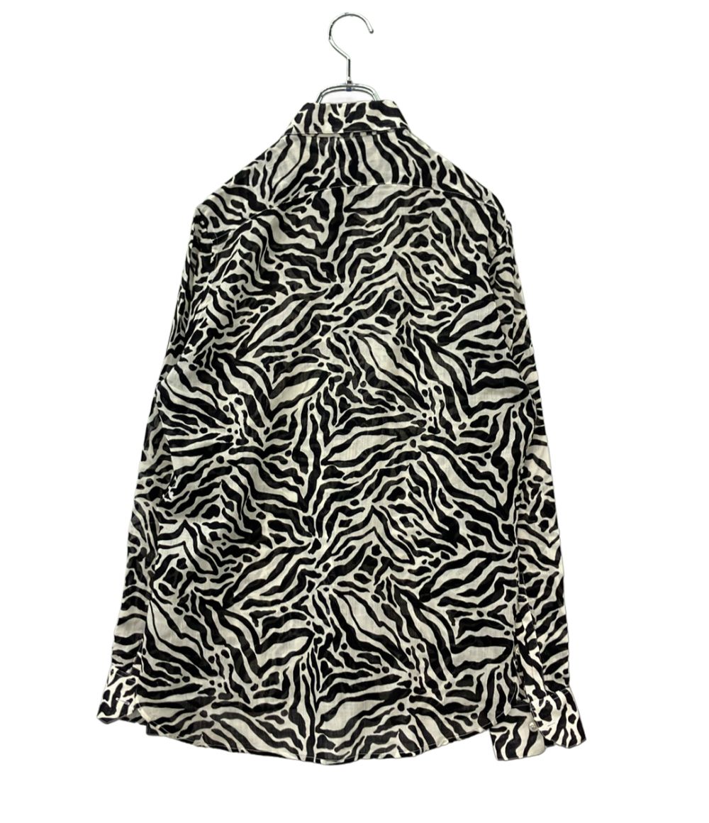 Saint Laurent Long Sleeve Shirt Lightweight Zebra — view 2