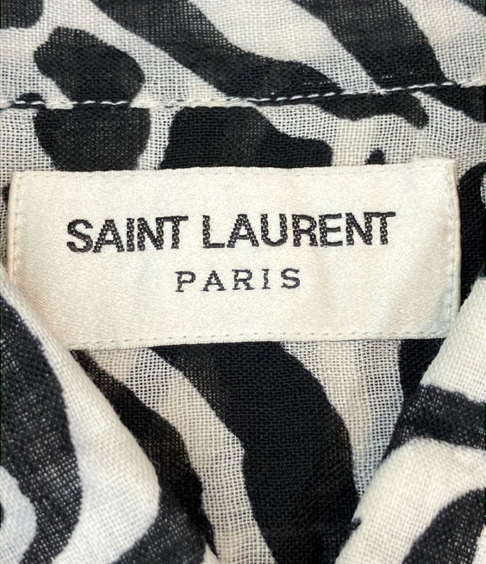 Saint Laurent Long Sleeve Shirt Lightweight Zebra — view 3