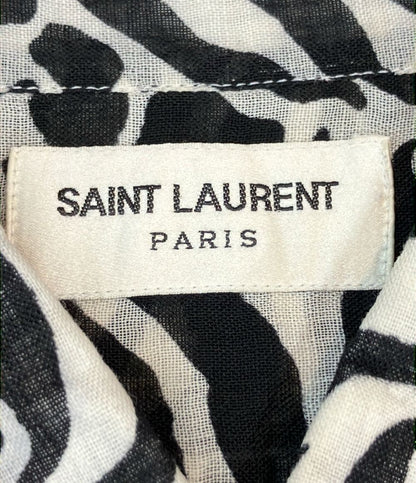 Saint Laurent Long Sleeve Shirt Lightweight Zebra — view 3