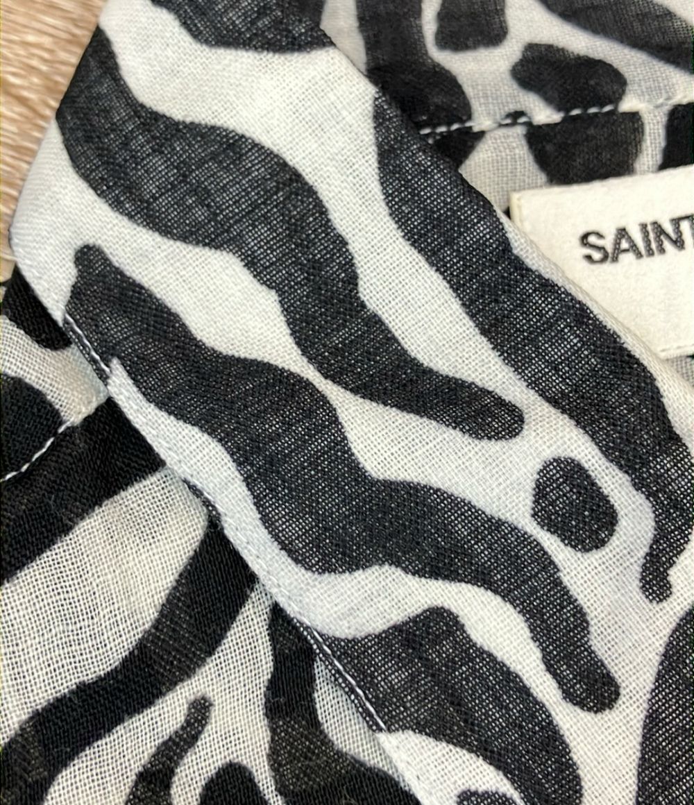 Saint Laurent Long Sleeve Shirt Lightweight Zebra — view 7