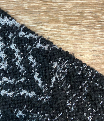 Saint Laurent Long Sleeve Knit Glossy Zigzag Sweater — view 6