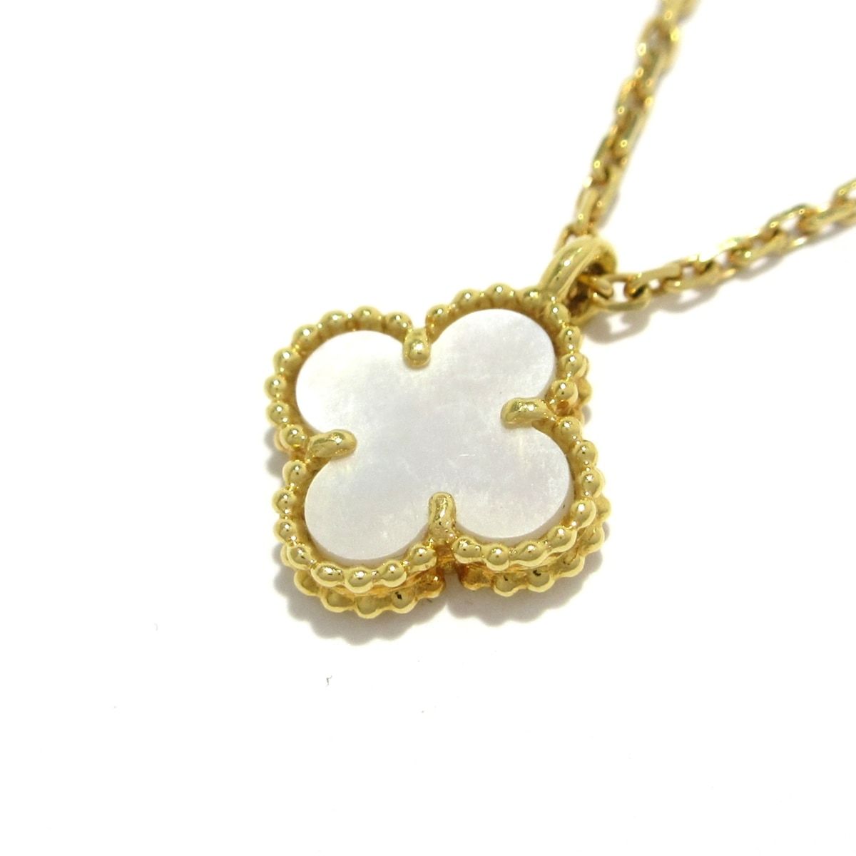Van Cleef & Arpels Necklace Sweet Alhambra 18k Yellow Gold Mother of Pearl — view 3