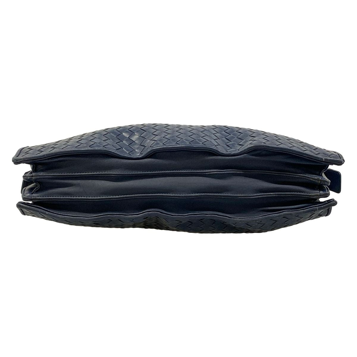 Bottega Veneta Business Bag Intrecciato Navy Leather — view 5