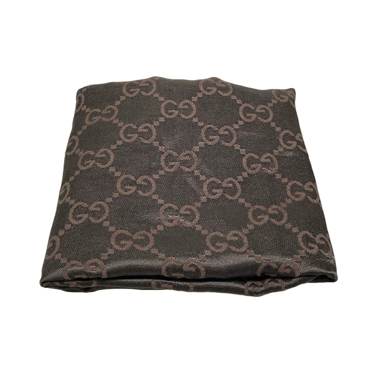 Gucci Handbag GG Pattern Horsebit Dark Brown Beige Gold Leather — view 8