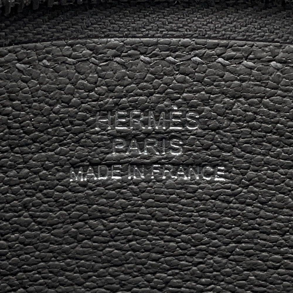 Hermes Card Case Zip Ungo Grimeia Silver Evercolor Era — view 6