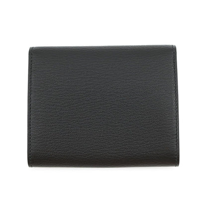 Hermes Coin Case Portfolio Compact Wallet Black Silver Chevre Misor — view 3