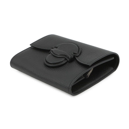 Hermes Coin Case Portfolio Compact Wallet Black Silver Chevre Misor — view 2