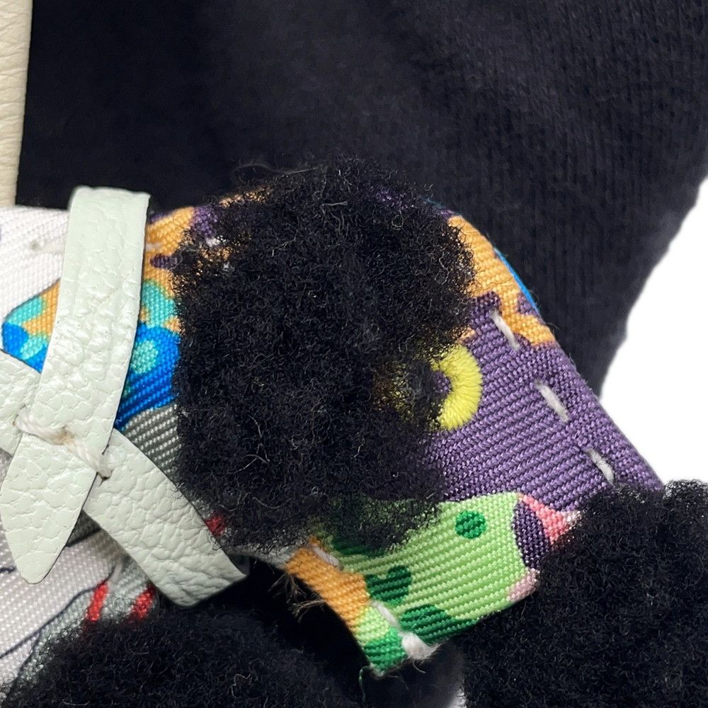Hermes Bag Charm Buddy Aloha Black Cles Vert Fizz Lambskin Shearling — view 8