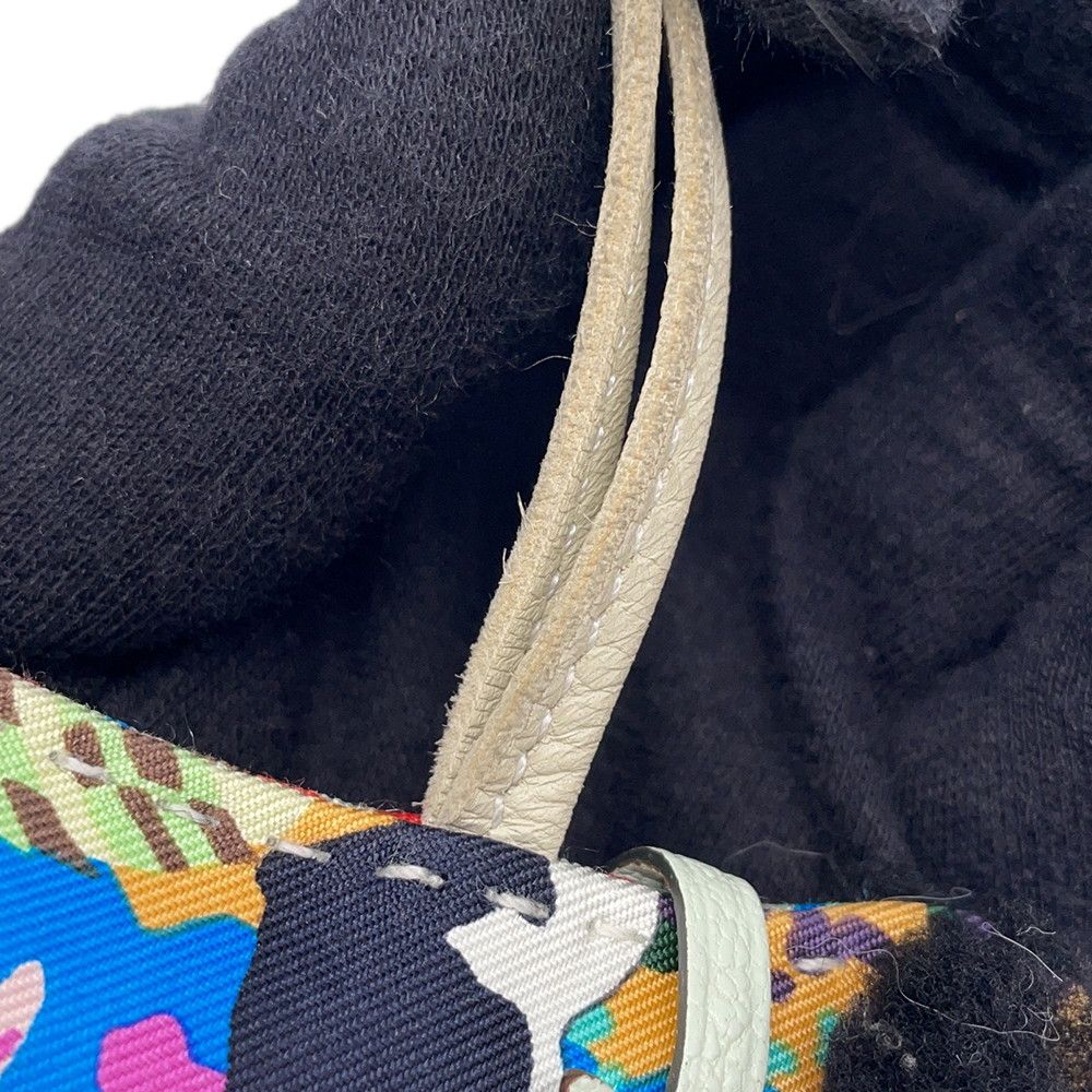 Hermes Bag Charm Buddy Aloha Black Cles Vert Fizz Lambskin Shearling — view 7