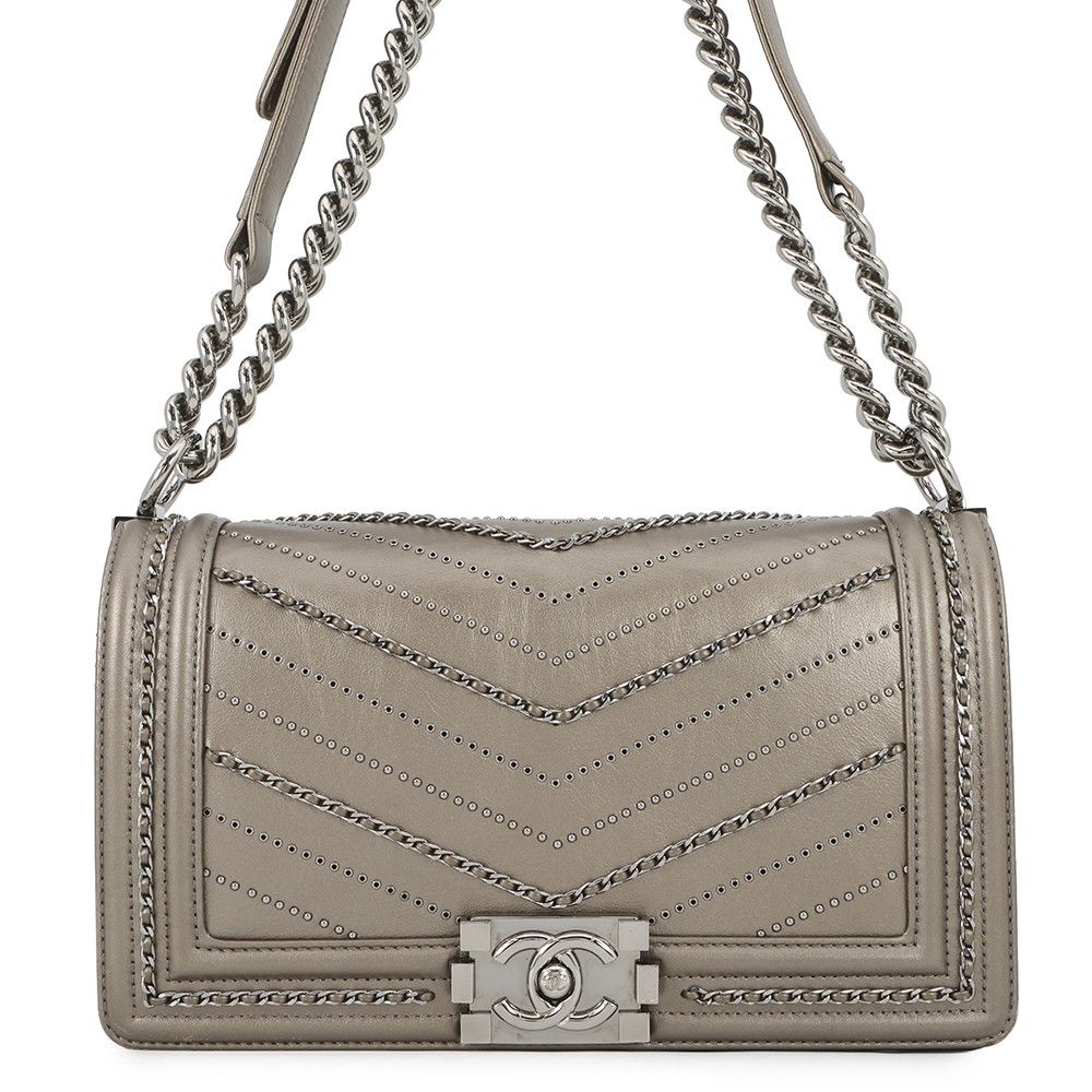 Chanel Chain Shoulder Bag Body Vintage Calf