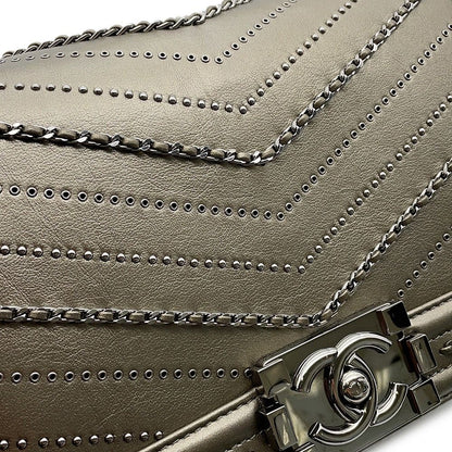 Chanel Chain Shoulder Bag Body Vintage Calf — view 8