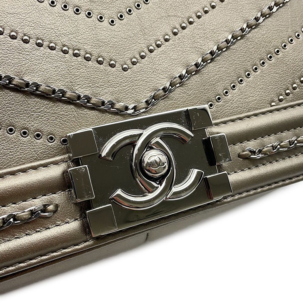 Chanel Chain Shoulder Bag Body Vintage Calf — view 7