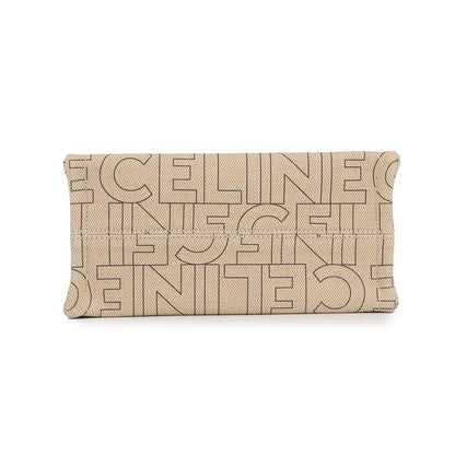 Celine Handbag Cabas Thais Small Logo Triomphe Canvas Leather Bag — view 3